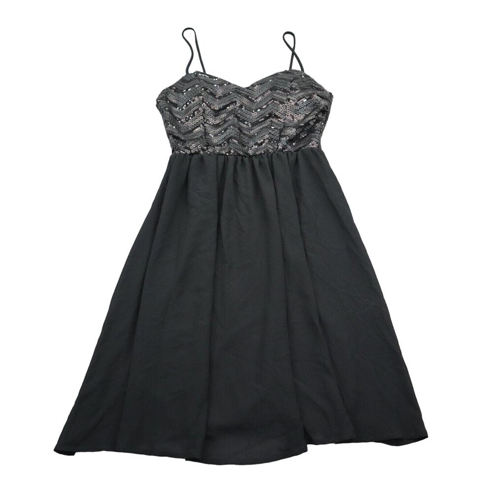 Fio Fio Dress Womens S Black Sleeveless Sweetheart Neckline Pleated Outwear